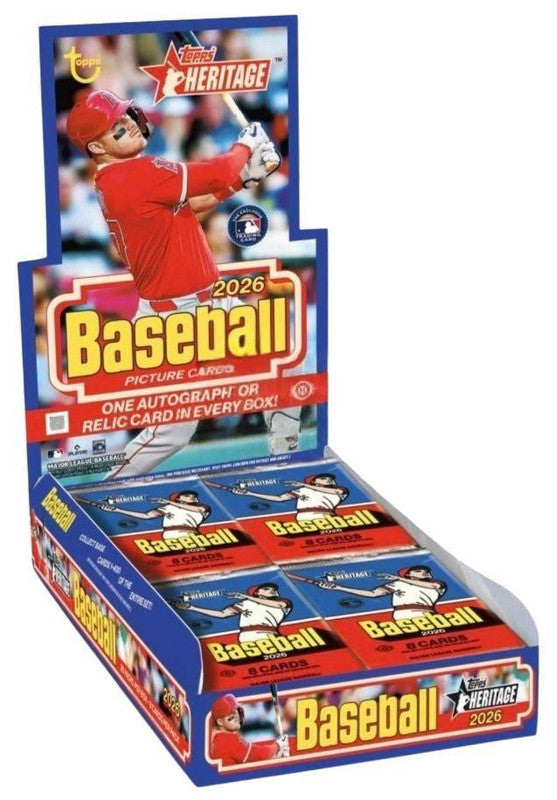 2026 Topps Heritage Baseball Hobby Box (PRE-ORDER)