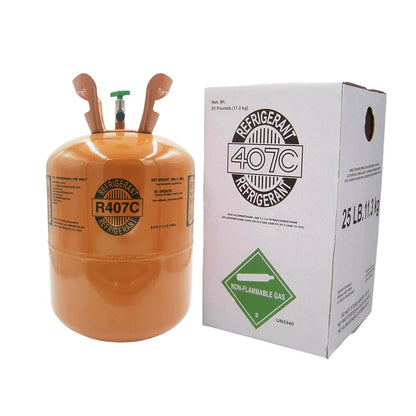 25LB R407C Refrigerant GAS High-Performance for HVAC Refrigeration Systems Packaging Tank