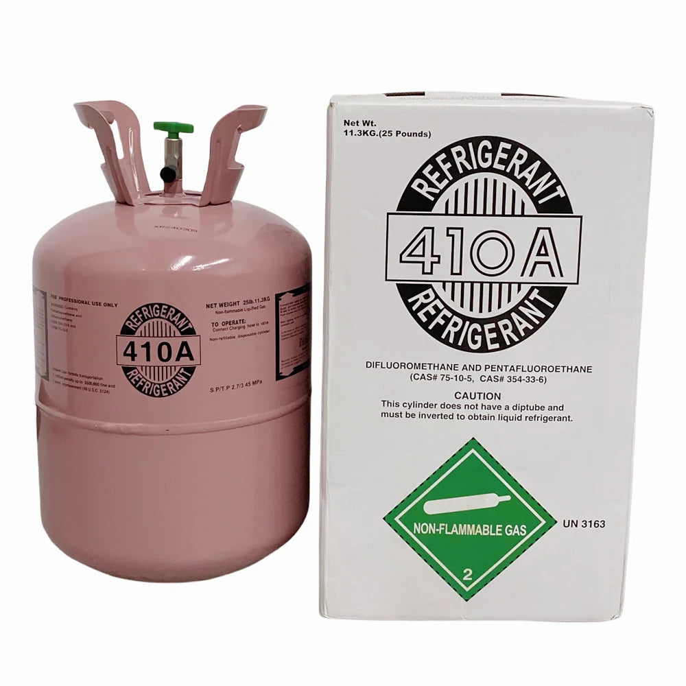 25LB R410A Refrigerant Freon for Air Conditioners - Steel Cylinder Packaging Tank