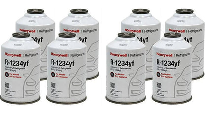Honeywell R-1234yf Refrigerant – 8 Cans (8oz Each), Genuine – Made in USA
