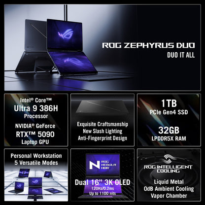 ASUS ROG Zephyrus Duo (2026) GX651AX-DB96 Gaming Laptop