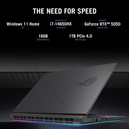 ASUS ROG Strix G16 G615JHR-DS74 — RTX 5050, Core i7-14650HX, 16GB, 1TB