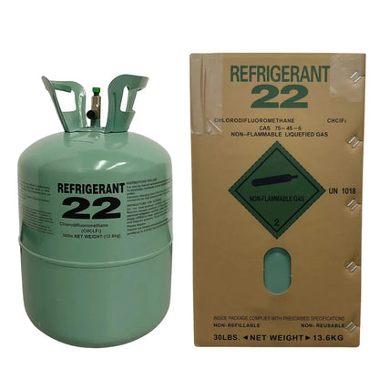 30LB R22 Refrigerant Freon for Air Conditioners – Steel Cylinder Packaging Tank