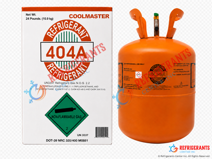 24lb R-404A Refrigerant, Factory Sealed, Virgin – Made in USA