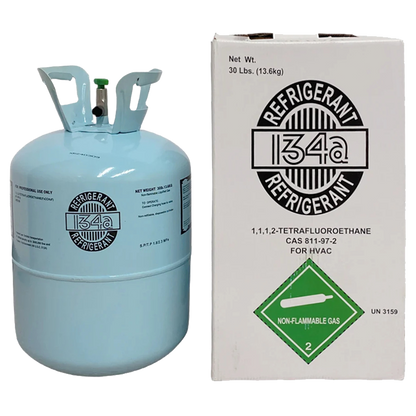 30LB R134A Refrigerant Freon for Air Conditioners - Steel Cylinder Packaging Tank